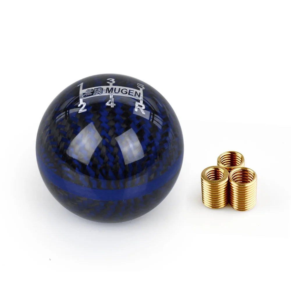 MUGEN Style Carbon Fiber 5 6 Speed Manual Gear Shift Knob for Honda Civic Type R