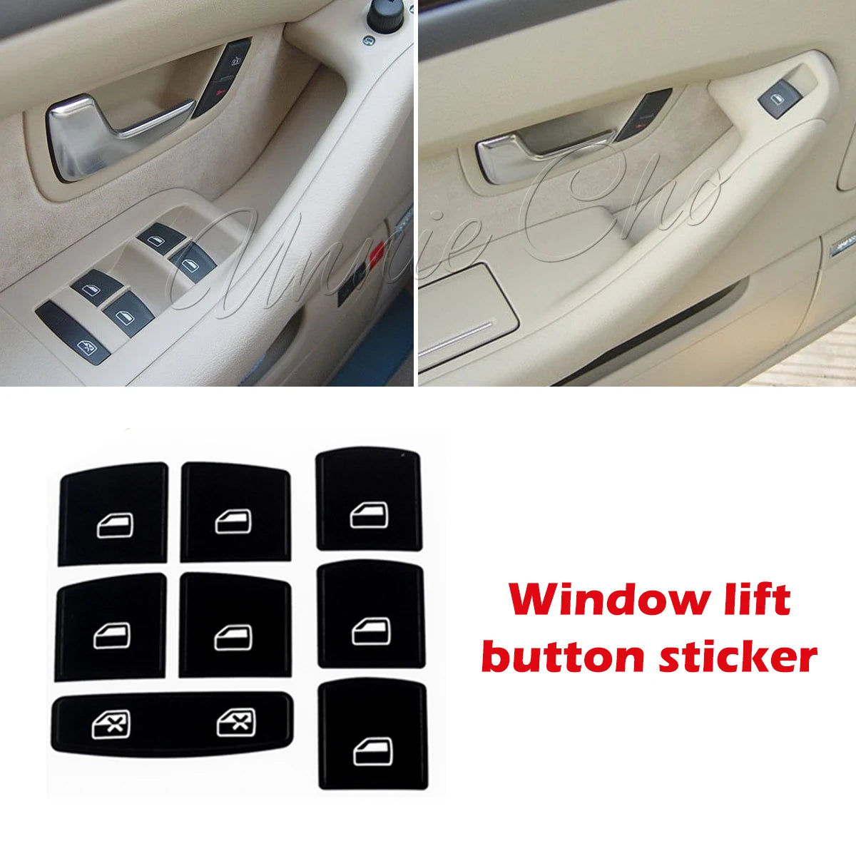 Button Repair Stickers for Audi A8 Dashboard Seat Adjustment Fuel & Trunk Switch