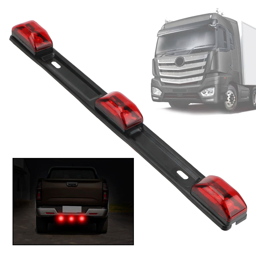 12V LED Tail Light Bar Red Brake, Turn Signal & DRL Strip Light for Cars & Trucks