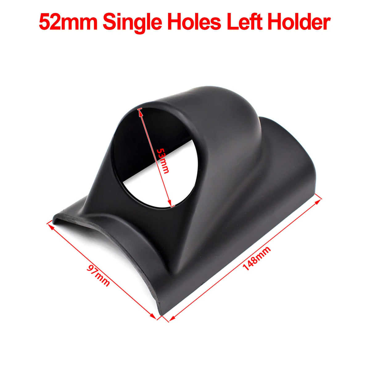 52mm Car Gauge Pod Holder Single Double Triple Mount Left Right Drive Black