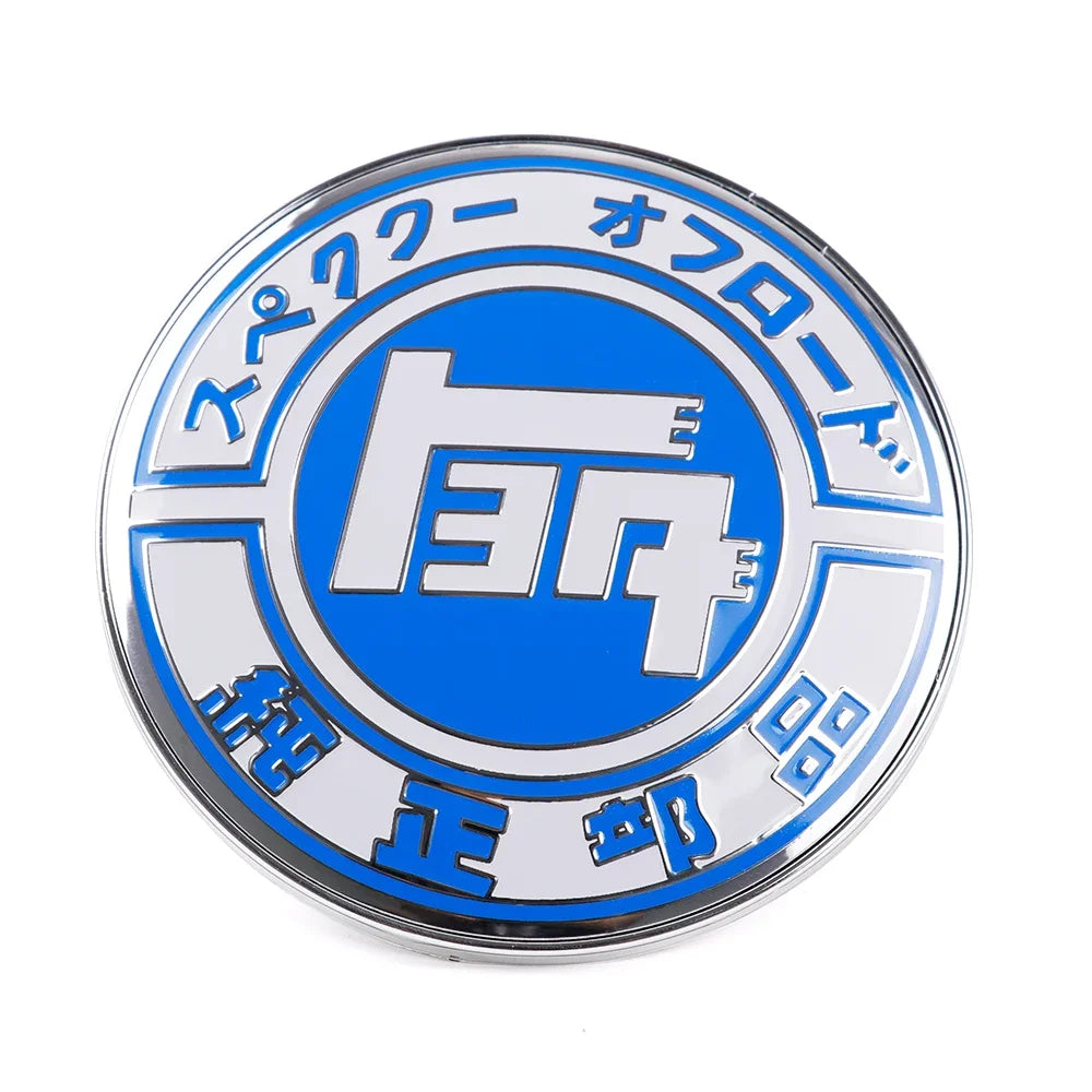 Universal JDM TEQ JAF 9cm Metal Front Grille Badge Japan Emblem Car Decal