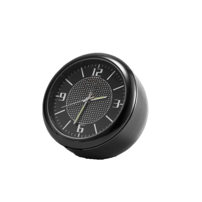 40/43mm Mini Car Clock Luminous Quartz Digital Watch Stick-On Auto Dashboard