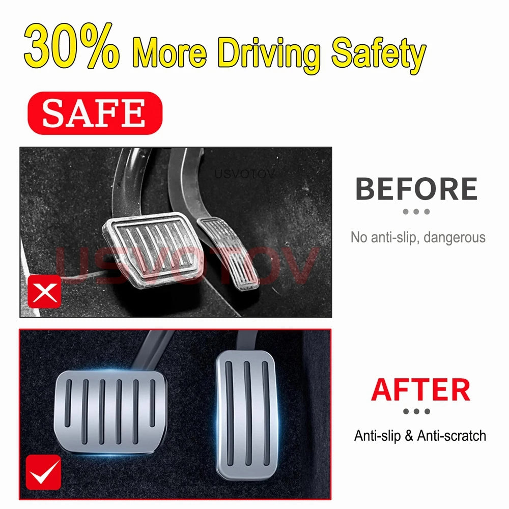 Aluminum Pedal Covers for Tesla Model 3/Y Model YL & Model Y Juniper 2021–2026