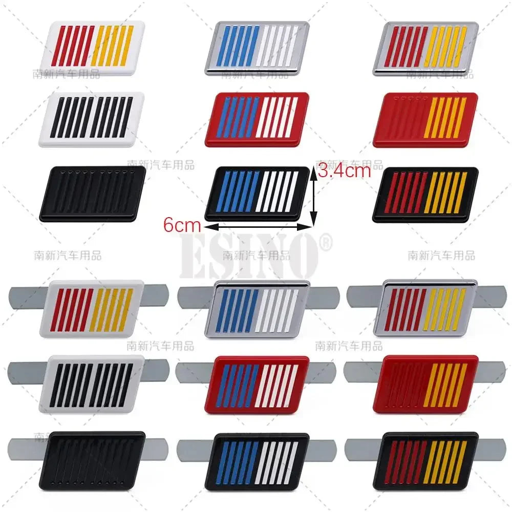 3D Metal Zinc Alloy Ralliart Car Emblem Badge Adhesive Front Grille Trunk