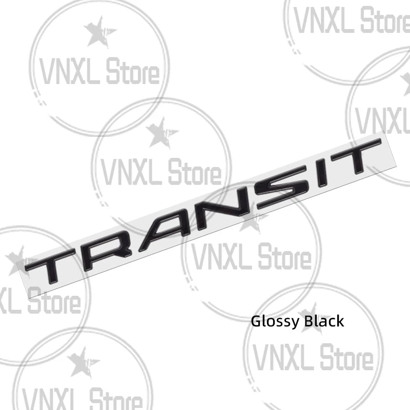 3D Metal Alloy Transit Custom Badge Emblem Sticker for Ford Van Camper Trunk