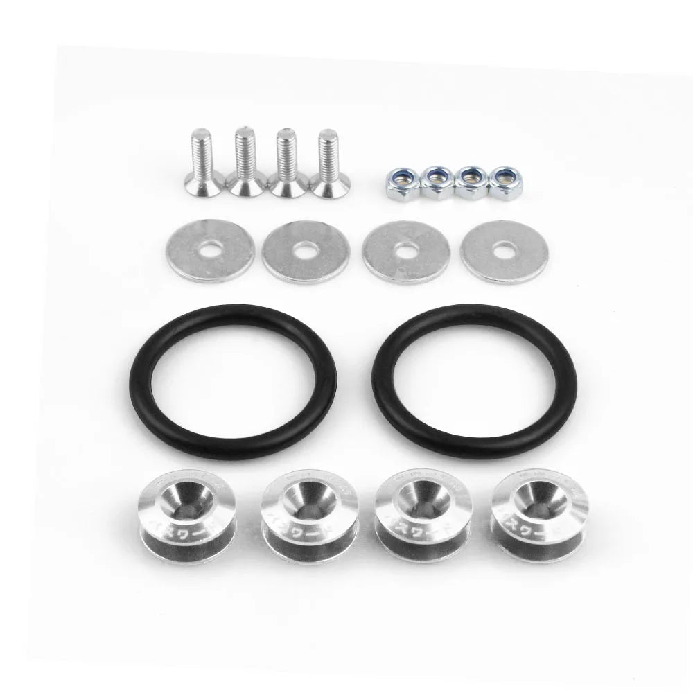 Universal Aluminum JDM Quick Release Bumper Fastener Kit for Bumpers Trunks