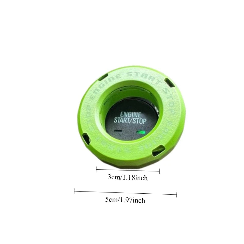 Motorcycle Ignition Key Cover Push Start Button Decorative Interior Trim