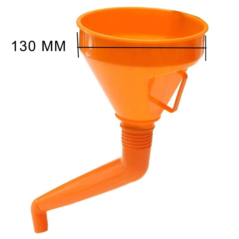 Car Motorcycle Fuel Funnel with Filter Handle for Gas Oil Refilling Tool