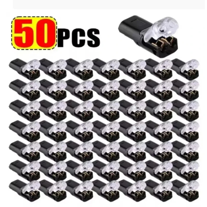 D2 Waterproof 2 Pin Wire Connector 10-100pcs Car Electrical Cable Plug Terminal