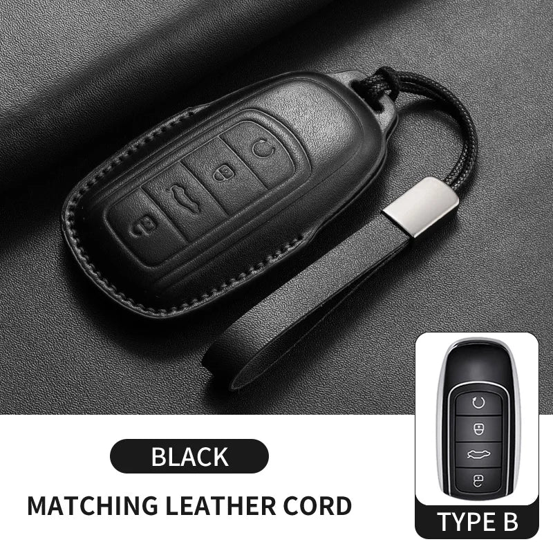 Leather Smart Key Case Cover for Chery Omoda 5 Tiggo 8 Pro Tiggo 9