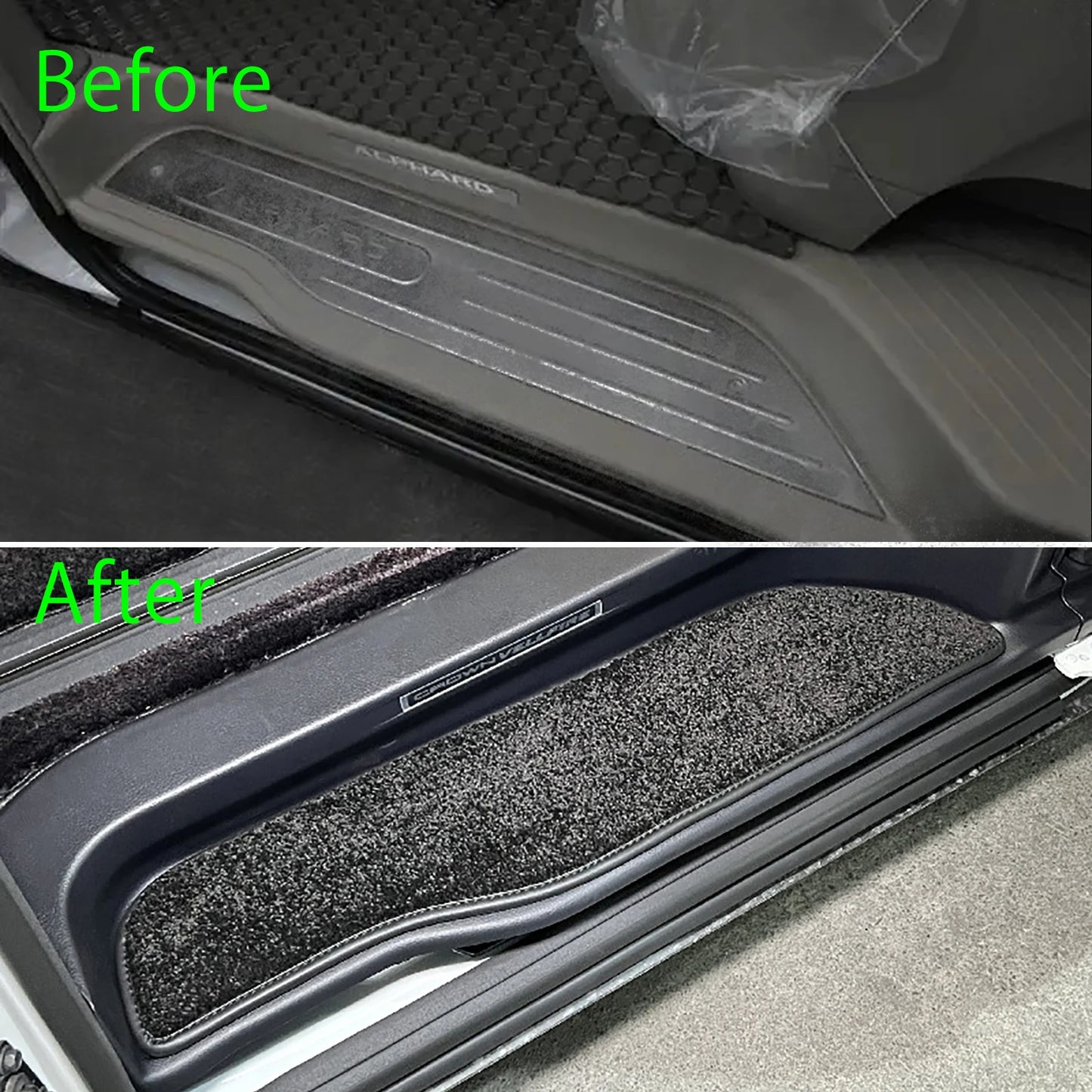 Door Sill Anti-Slip Pedal Mats for Toyota Alphard Vellfire 30 Series AH30