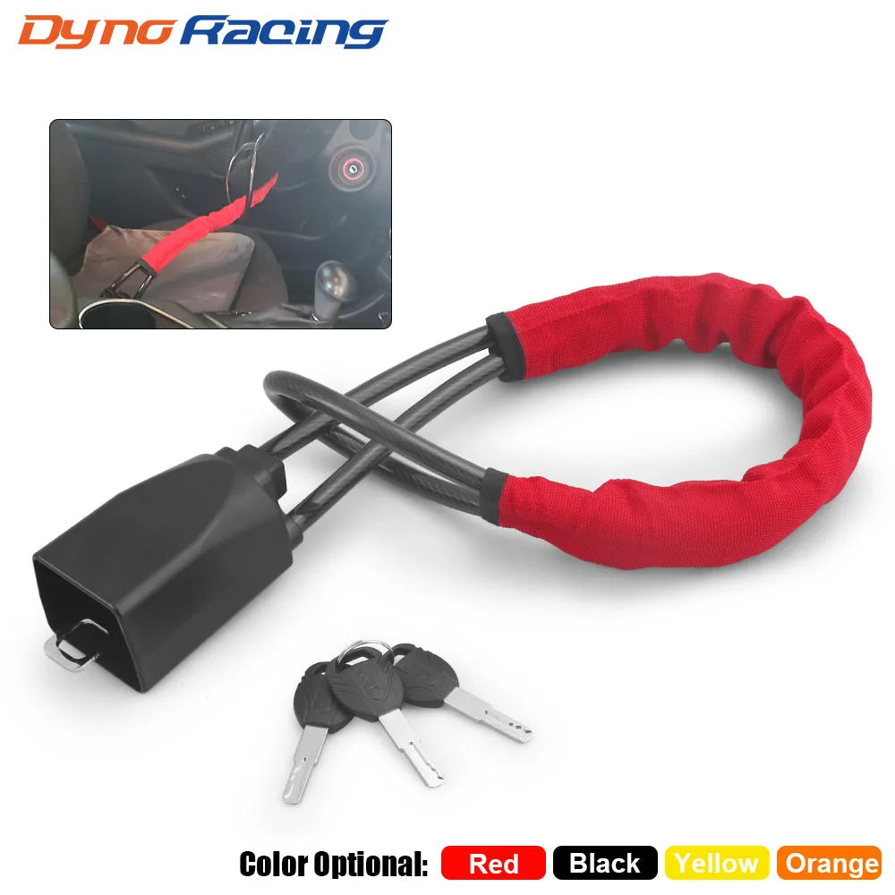 Universal Steering Wheel Lock Anti-Theft Device Steel Cable for Car SUV Truck RV