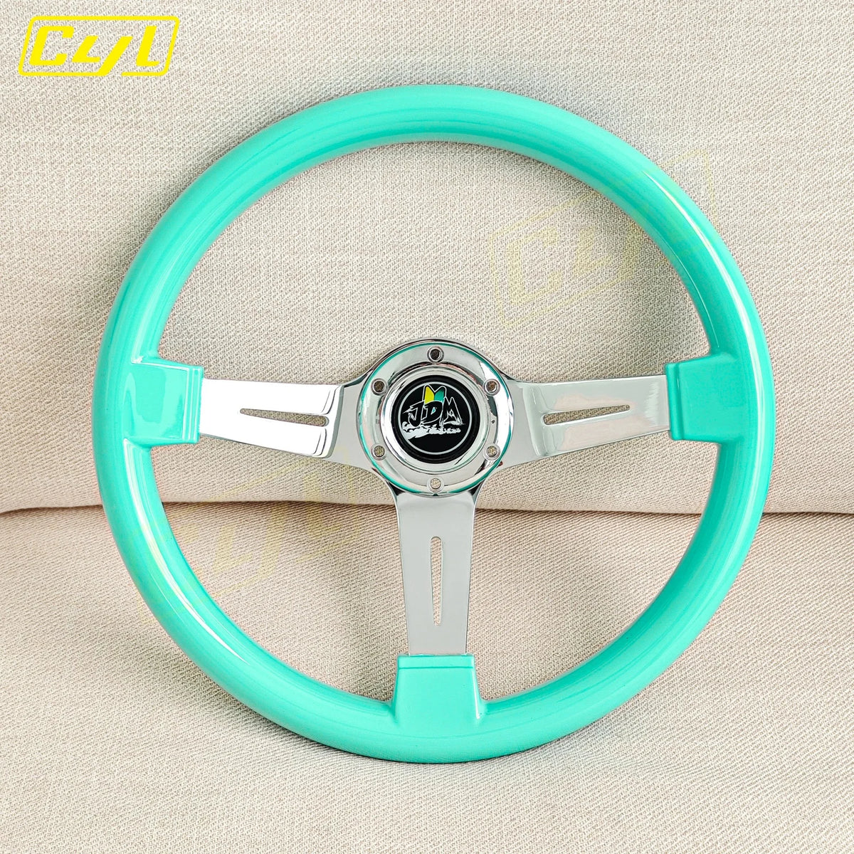 CYL JDM 14" 350mm ABS Deep Dish Racing Drift Steering Wheel Universal Car