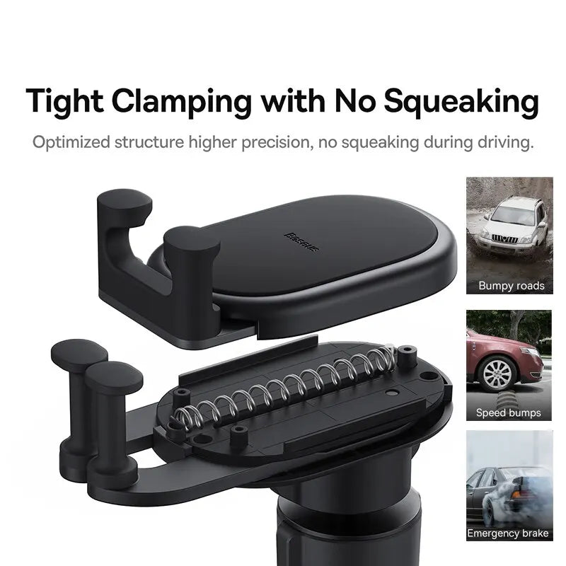 Gravity Car Phone Holder for Air Vent Universal Auto-Locking Silicone Mount