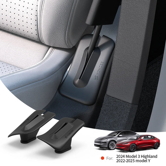 2PCS Silicone Car Seat Gap Filler for Tesla Model 3 Highland & Model Y Juniper