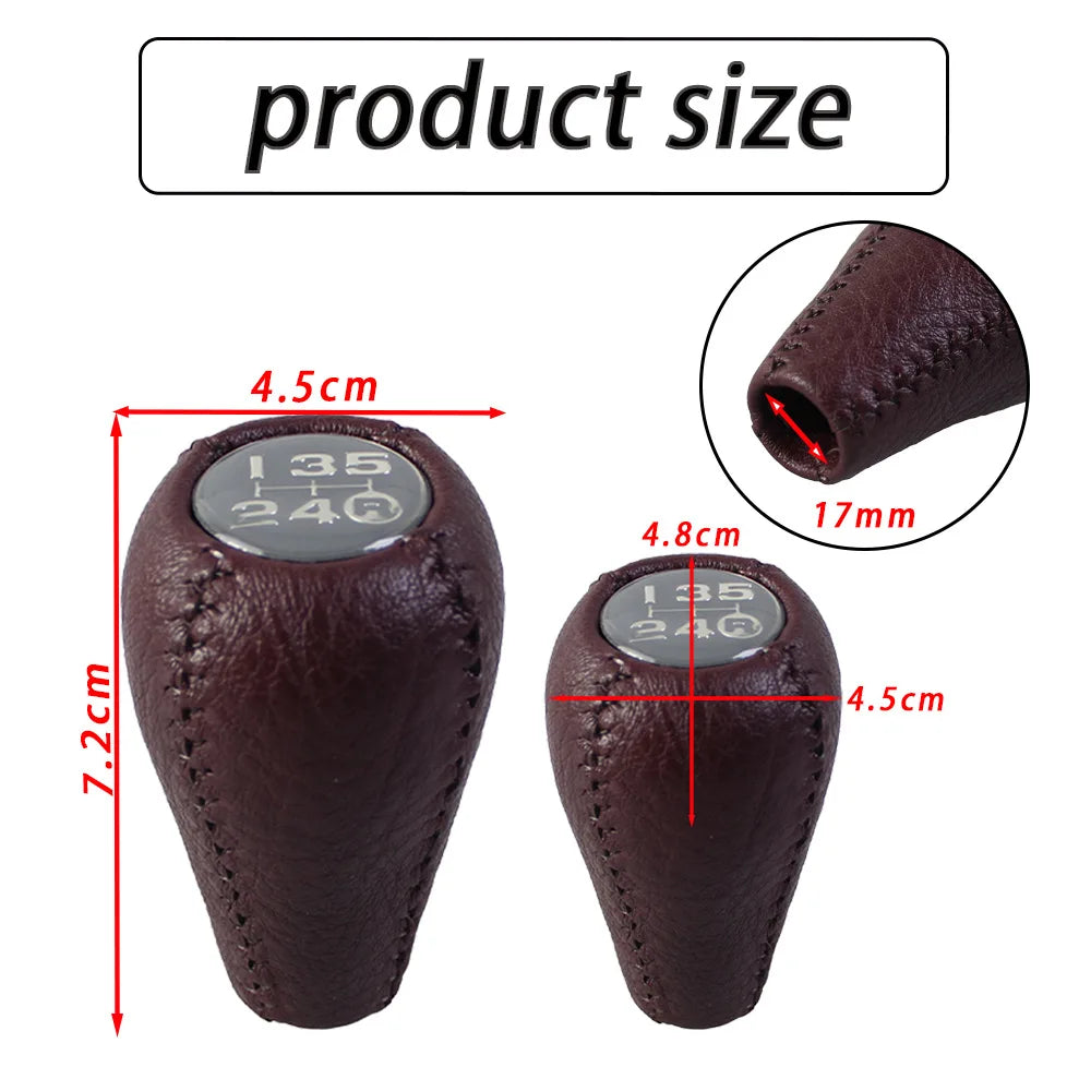 5 Speed PU Leather Gear Shift Knob for Toyota Cressida Camry Supra Celica Hilux