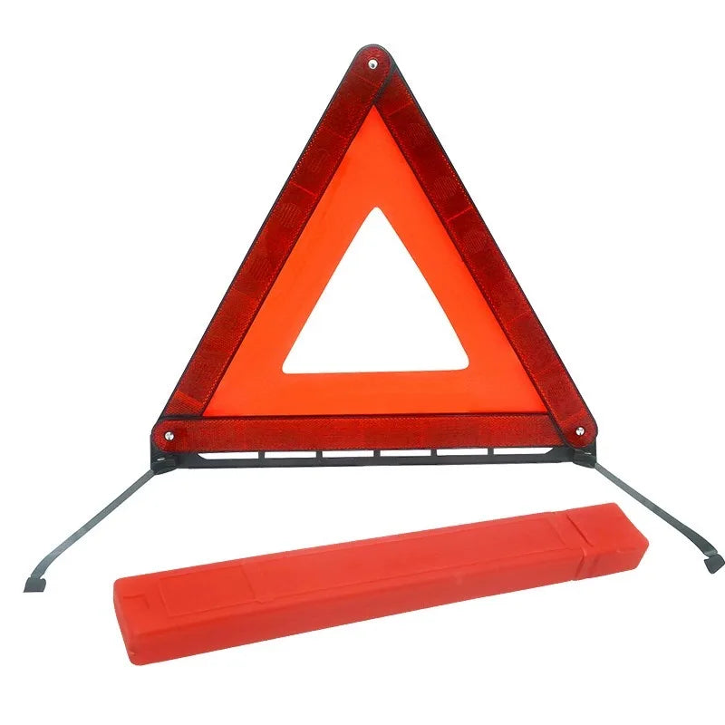 Car Emergency Warning Triangle Red Reflective Foldable Road Safety Sign