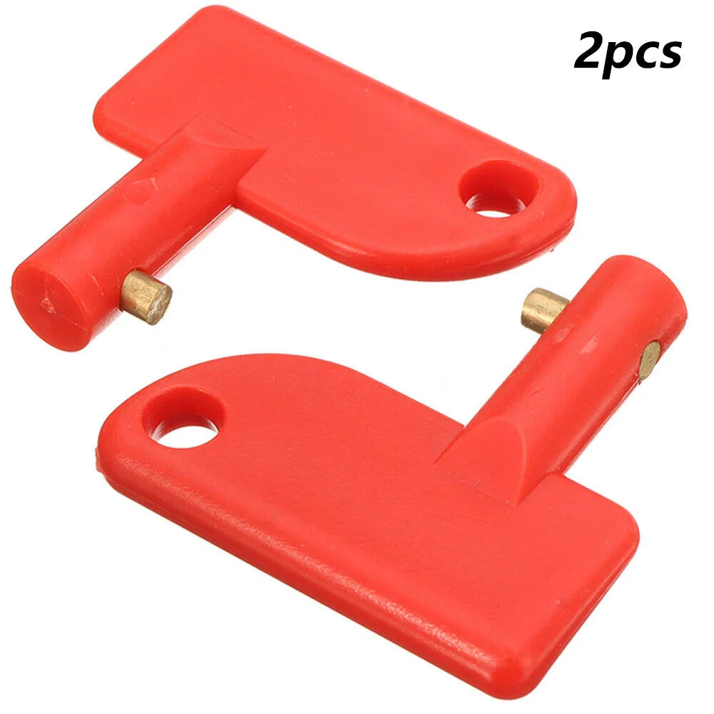 2Pcs Spare Keys for Battery Isolator Switch Power Kill Cut Off Switch