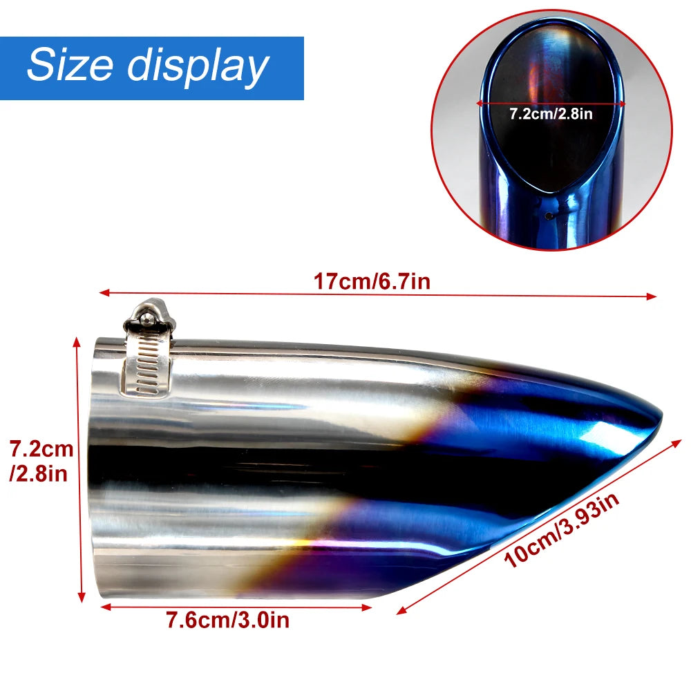 Stainless Steel Exhaust Tail Pipe Tip for Nissan Rogue / X-Trail 2014–2019