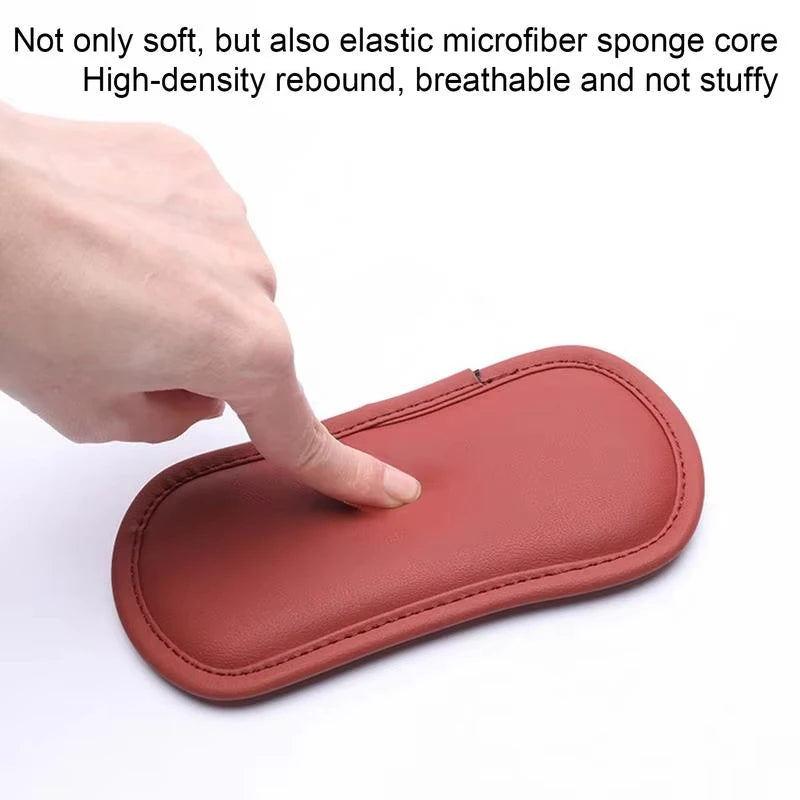 Car Elbow Rest Pad PU Leather Center Console Knee Cushion Leg Support