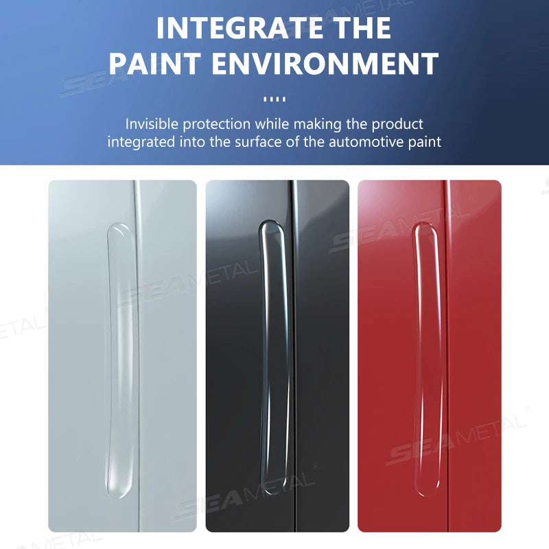 4PCS 40CM Transparent Car Door Edge & Bumper Protector Strip Anti-Scratch