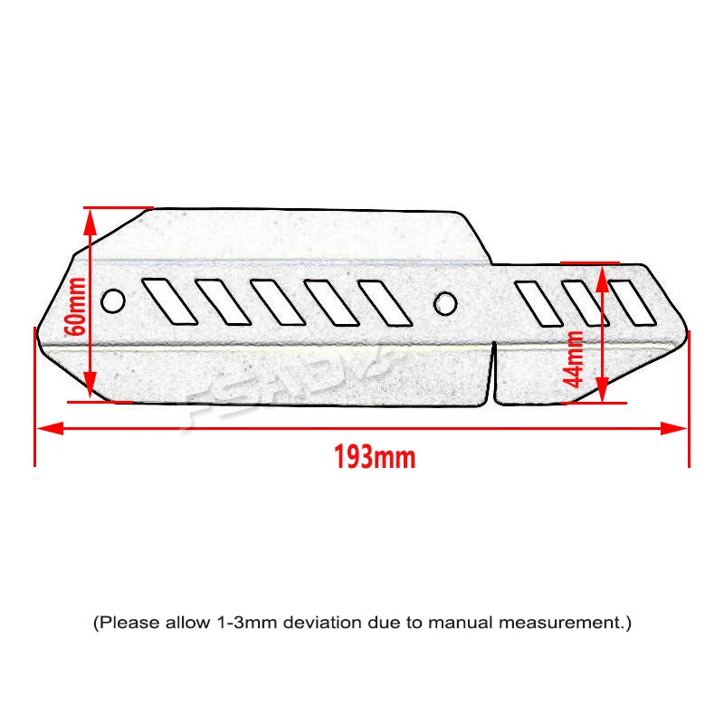Exhaust Pipe Heat Shield Protector Guard Cover for CFMOTO 450MT 2024-2025