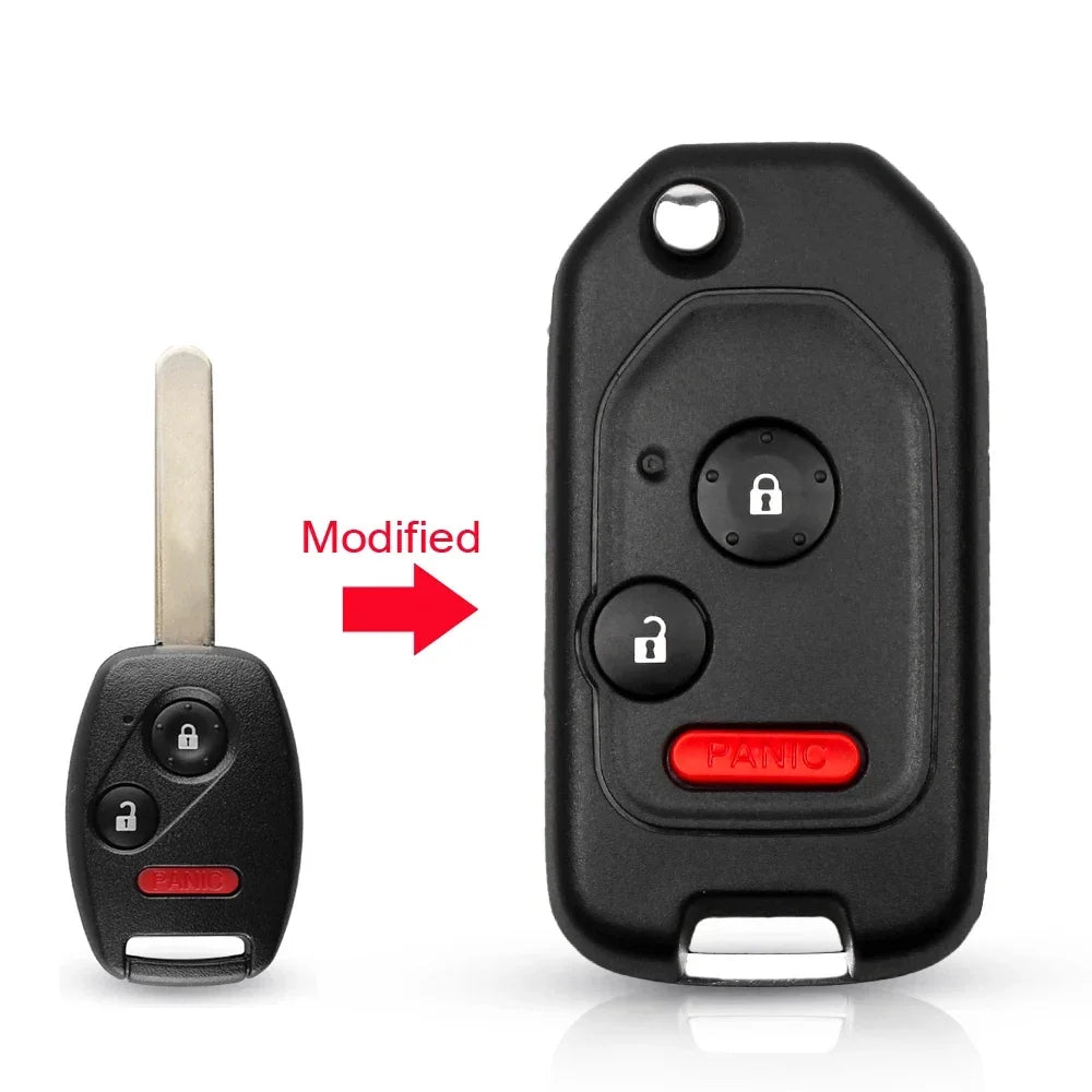 Flip Key Shell 2 3 4 Button Modified Remote Case for Honda Accord Civic CRV Pilot