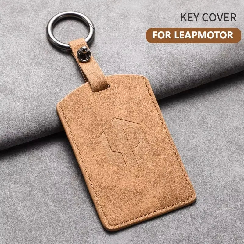 Leather Smart Key Case Cover for Leapmotor C10, C11, C16 & B01