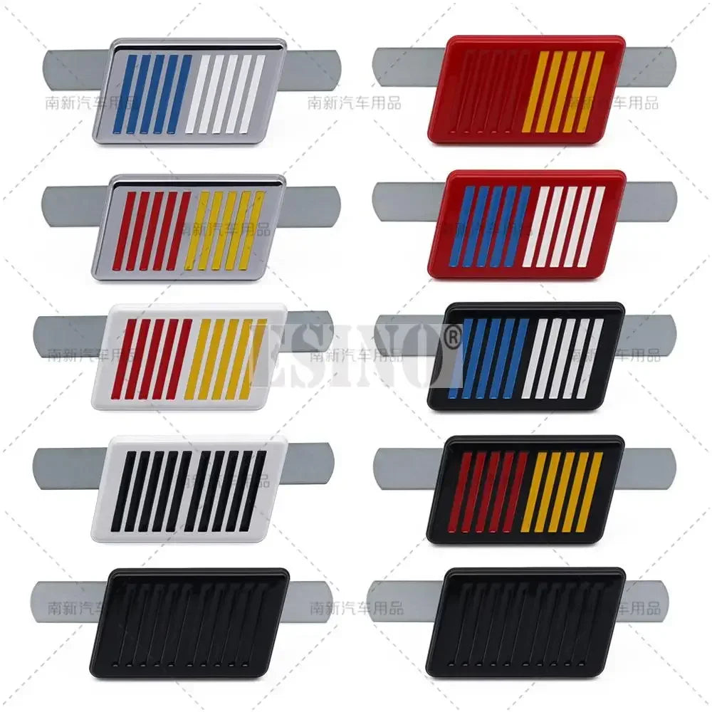 3D Metal Zinc Alloy Ralliart Car Emblem Badge Adhesive Front Grille Trunk
