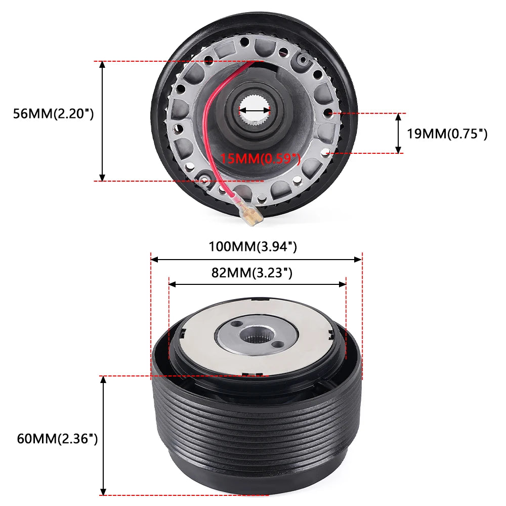 RASTP Steering Wheel Hub Adapter Boss Kit for Mazda Miata MX-5 323 626 B2000