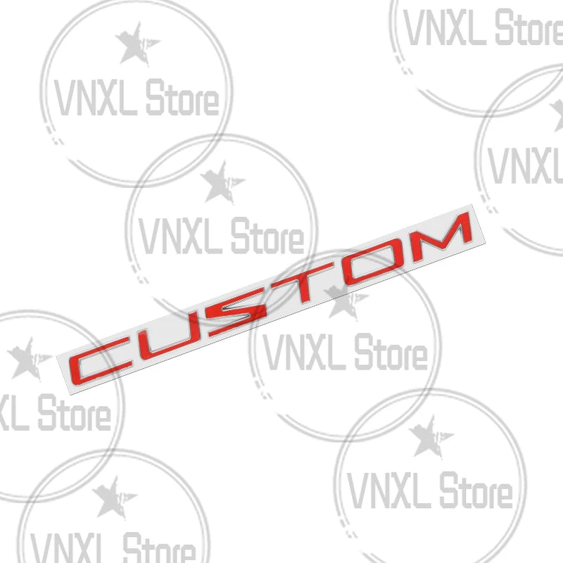3D Metal Alloy Transit Custom Badge Emblem Sticker for Ford Van Camper Trunk