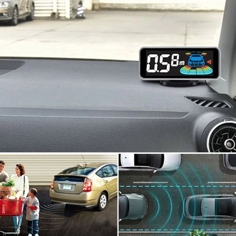 Car Parking Sensor Kit 4/6/8 Radar Sensors LED Display Backup Alarm Parktronic