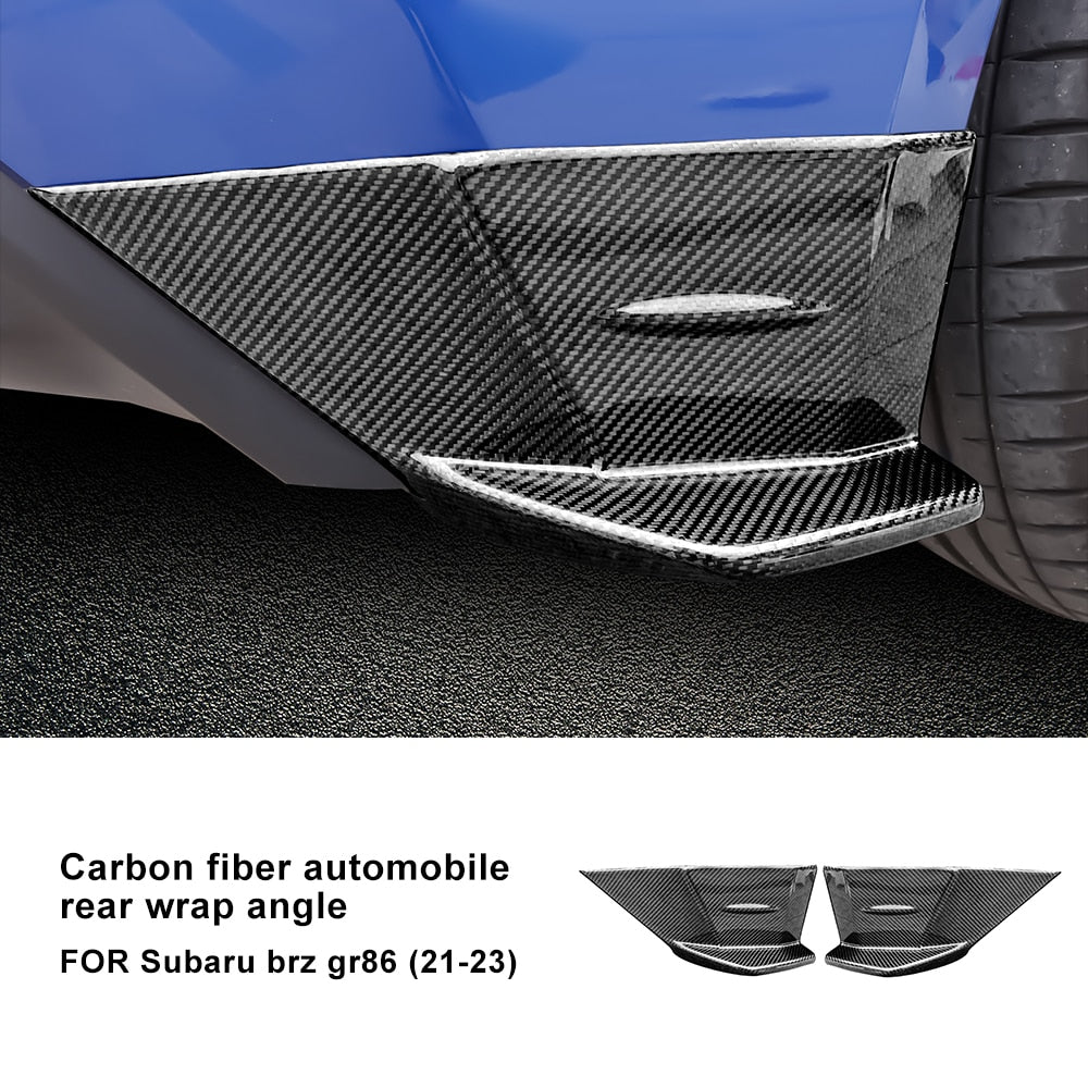 Rear Pod Canards Genuine Carbon Fibre (Subaru BRZ 22+) (Toyota GR86 22+)