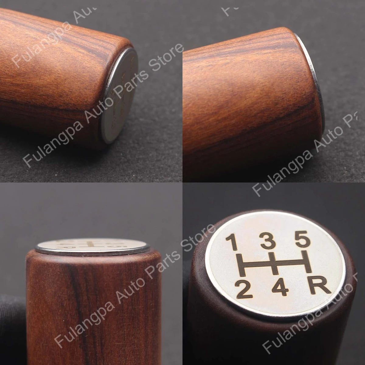 Wooden Gear Shift Knob Universal Manual Automatic 15mm Aperture 8/10/12mm