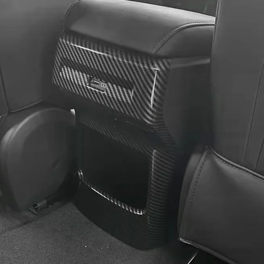 Carbon Fiber Rear AC Vent Trim Cover for MG4 Mulan MG 4 EV 2022-2023
