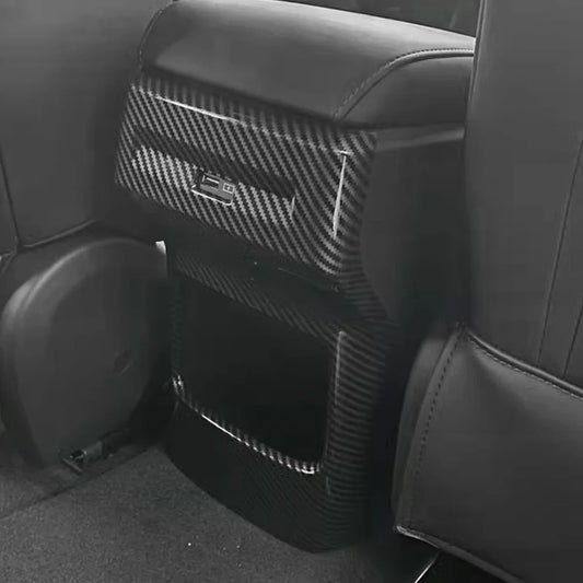 Carbon Fiber Rear AC Vent Trim Cover for MG4 Mulan MG 4 EV 2022-2023