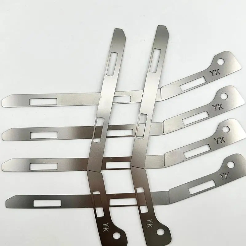 2Pcs For Accord 2008-2013 Front Bumper Repair Metal Plate Buckle Broken Reinforced Stainless Steel Metal Bracket