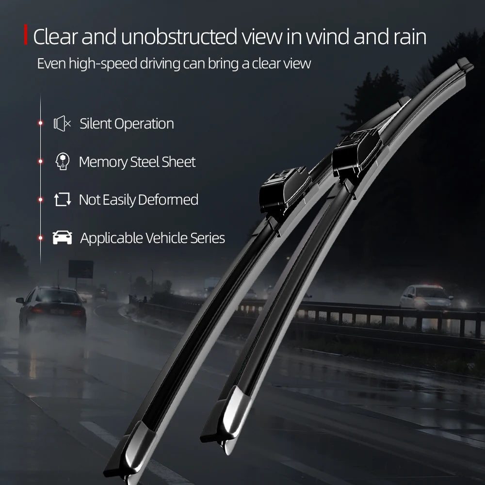 Front & Rear Windshield Wiper Blades Set for Opel Corsa E Hatchback 2015–2018