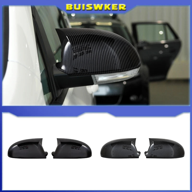 Side Mirror Cover Caps for Volkswagen Golf MK5 GTI Jetta Mk5 Passat B5.5 B6