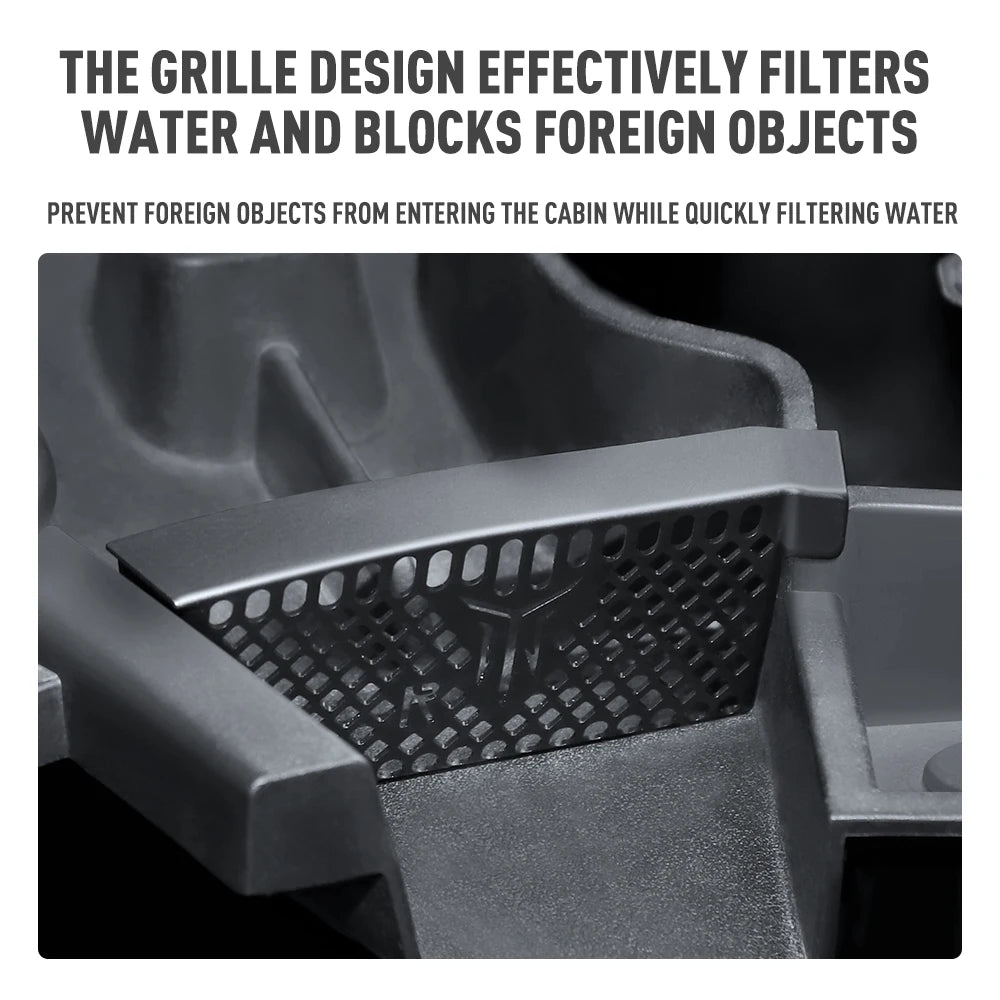 Front Cabin Cover Water Stop Debris Filter Guard for Tesla Model Y 2021-2024