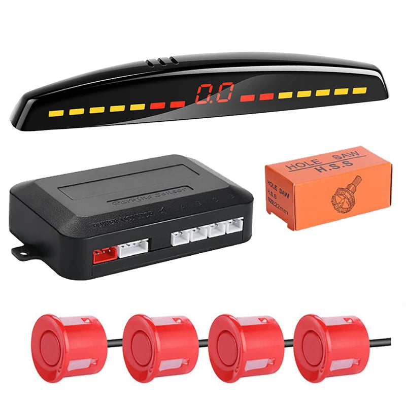 Risingon Car Parktronic LED Parking Sensor Kit Radar Display Backup Monitor