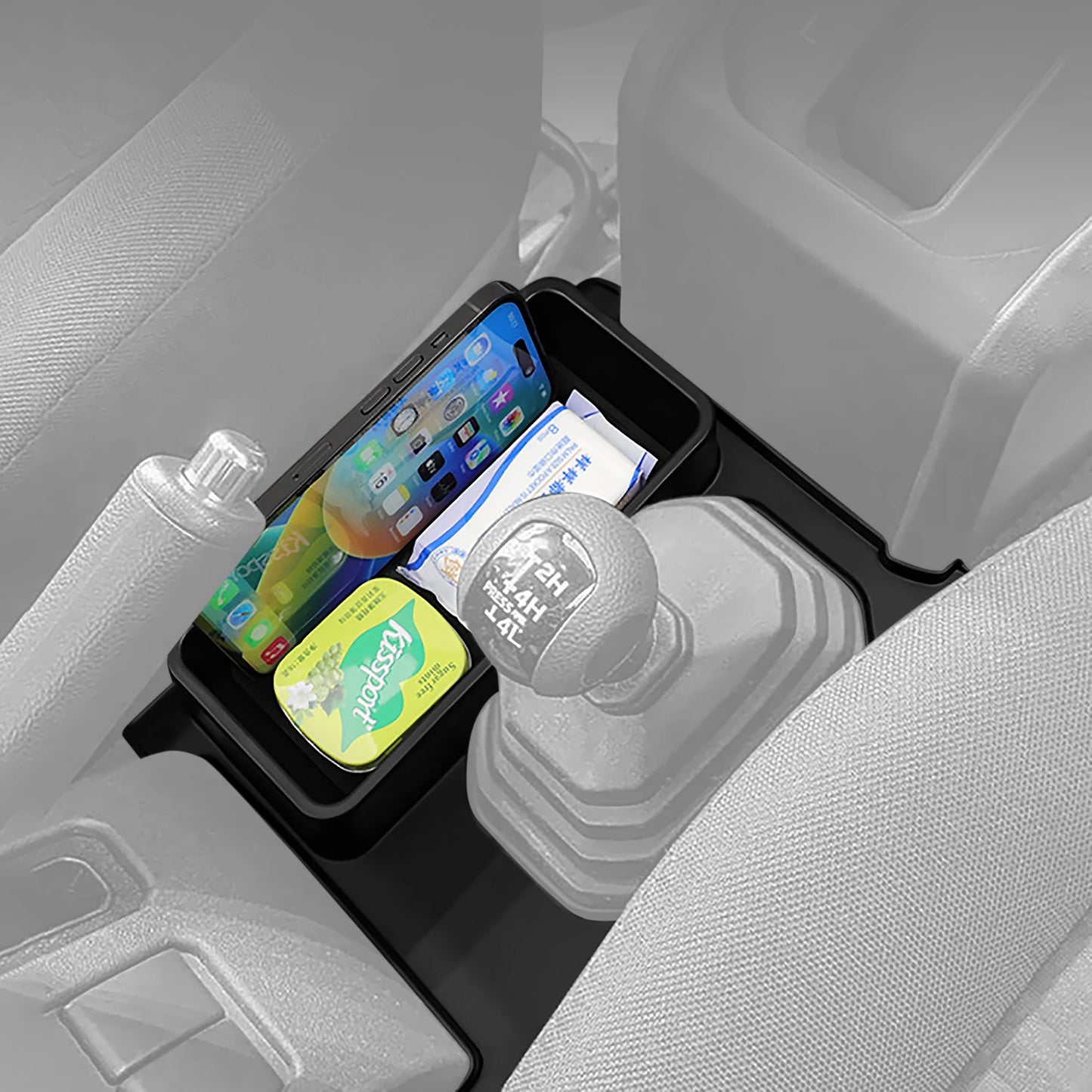 Gear Shift Storage Organizer Tray with Cup Holder for Suzuki Jimny 2024–2026