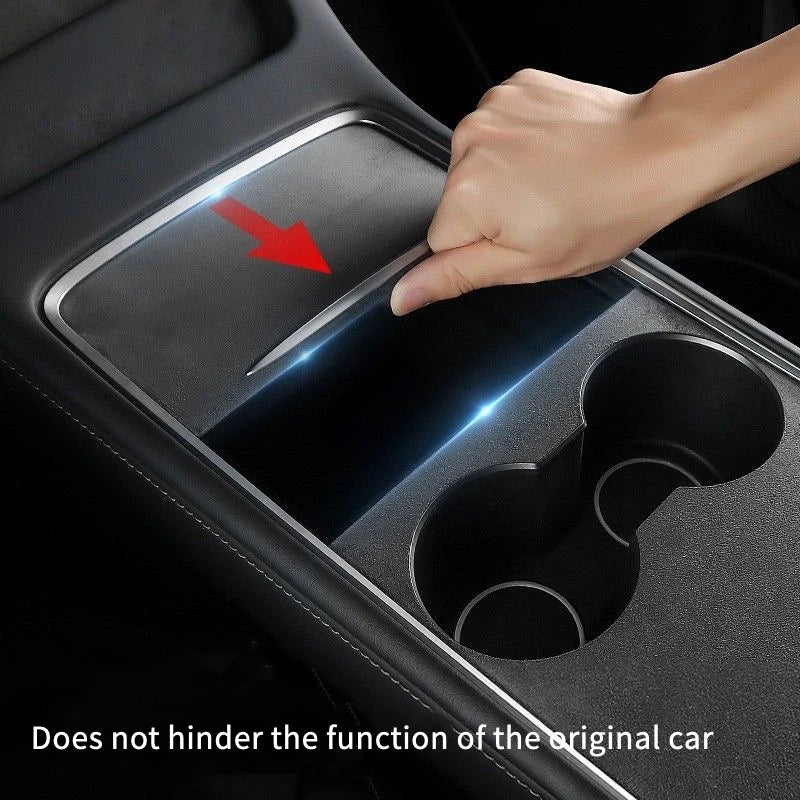 Suede Center Console Panel Cover for Tesla Model 3 Y Highland Juniper