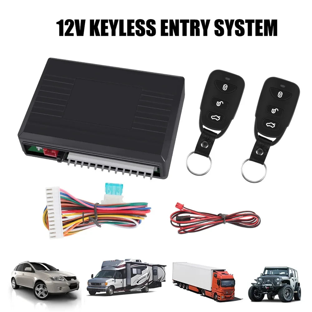 Car Remote Central Door Lock Keyless Entry Control Kit Alarm System Remote