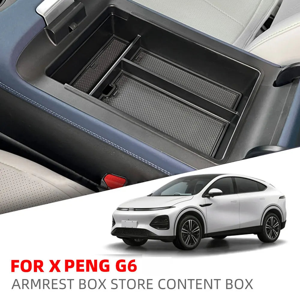 Car Armrest Storage Box Tray for Xpeng G6 Center Console Organizer