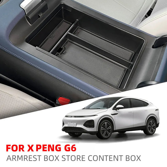 Car Armrest Storage Box Tray for Xpeng G6 Center Console Organizer