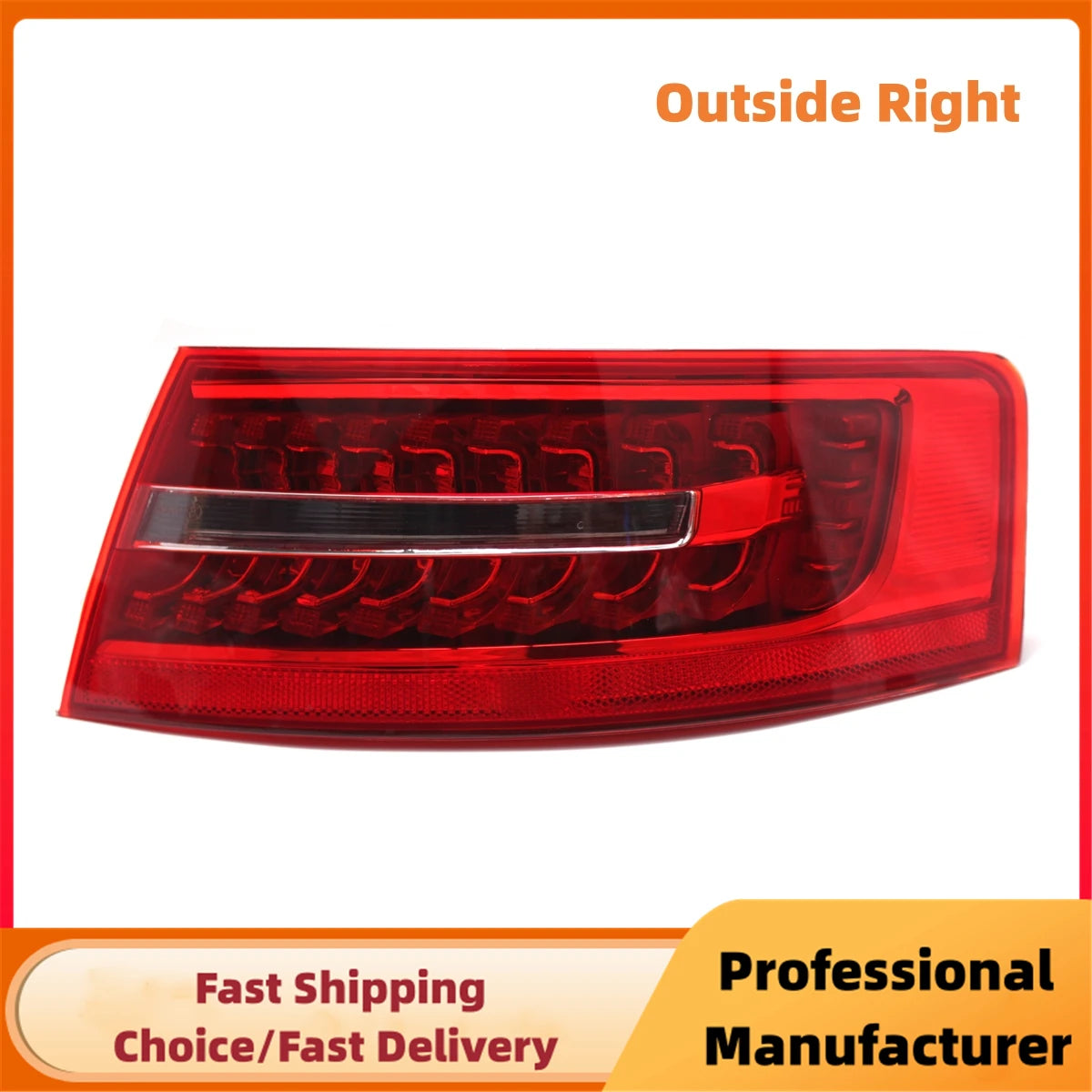 LED Tail Light Assembly for Audi A6 C6 S6 RS6 Saloon Sedan 2009–2011