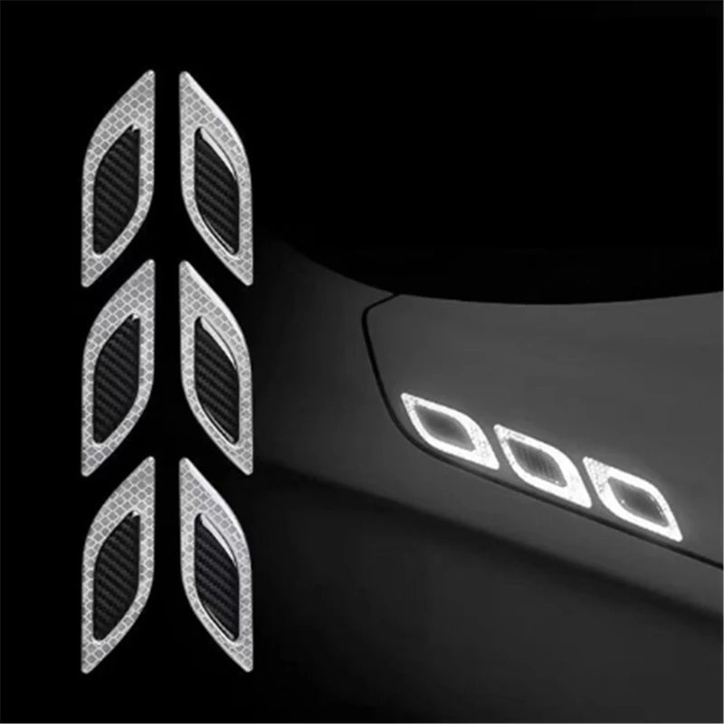 6PCS Reflective Anti-Scratch Safety Warning Stickers for Cars Trucks SUVs