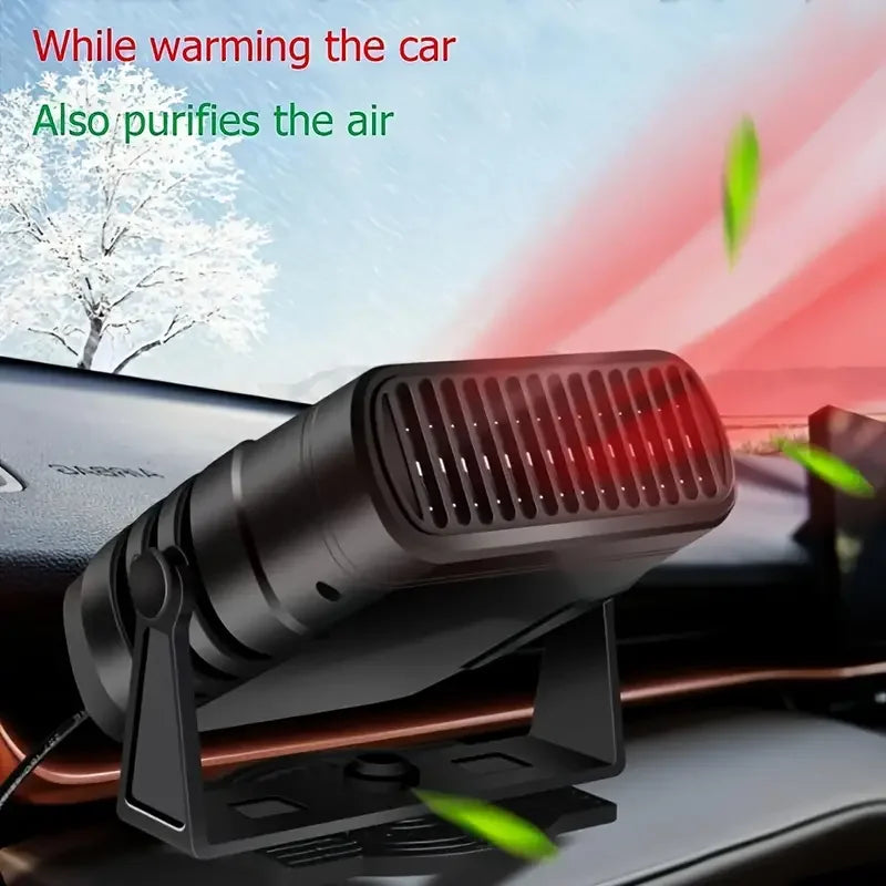 12V Car Heater Fan 360° Portable Windshield Defroster Defogger Air Cooler