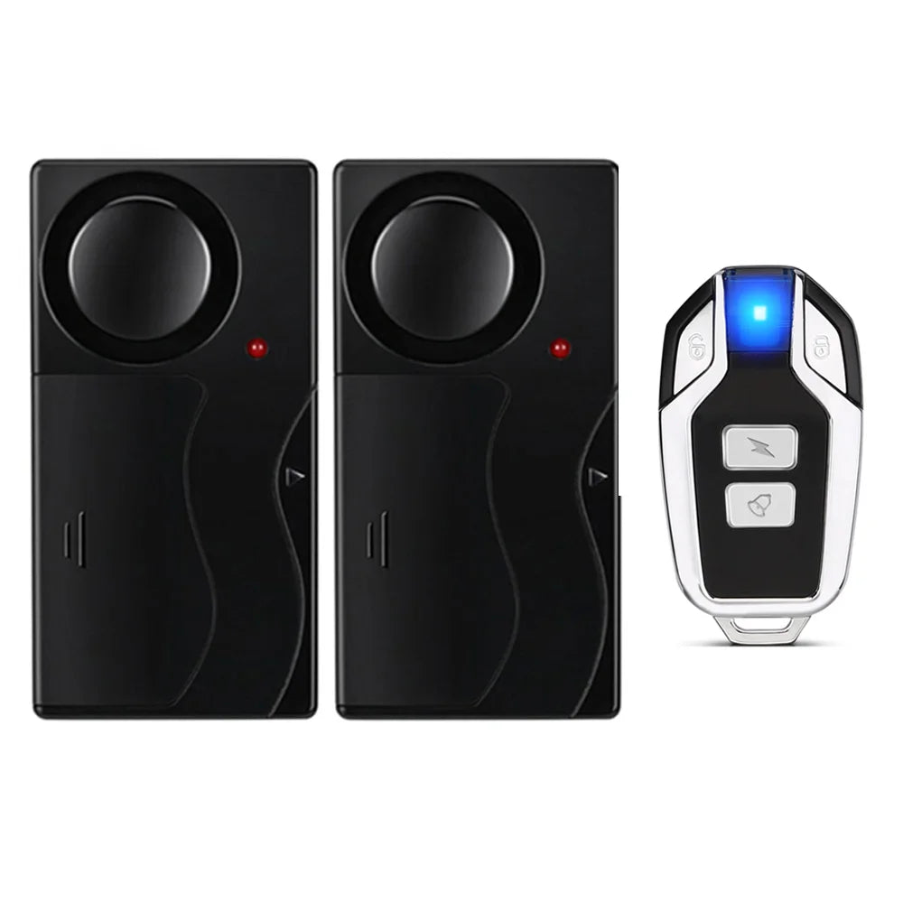 110dB Wireless Door Window Vibration Alarm Anti Theft Security Alarm Remote